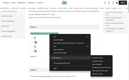 AI-Powered Browser Extension - 谷歌插件