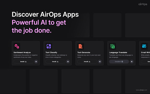 Powerful AI apps - 谷歌插件