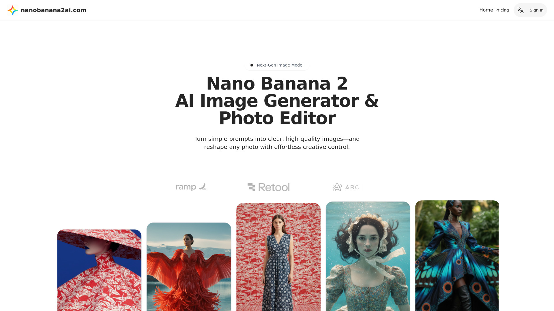 NanoBanana2AI.com:Free AI Image Generator & Photo Editor