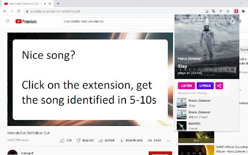 AudD Music Recognition - 谷歌插件