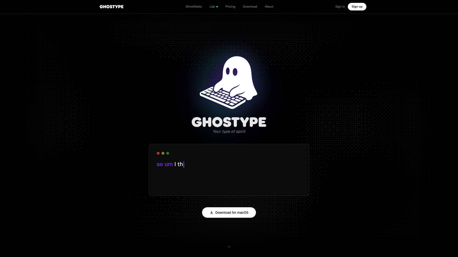Ghostype