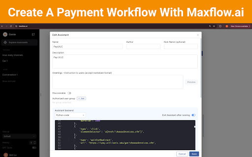 MaxGPT Web Automation Extension - 谷歌插件
