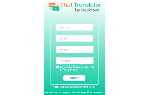 Chat Translator by DeskMoz - 谷歌插件