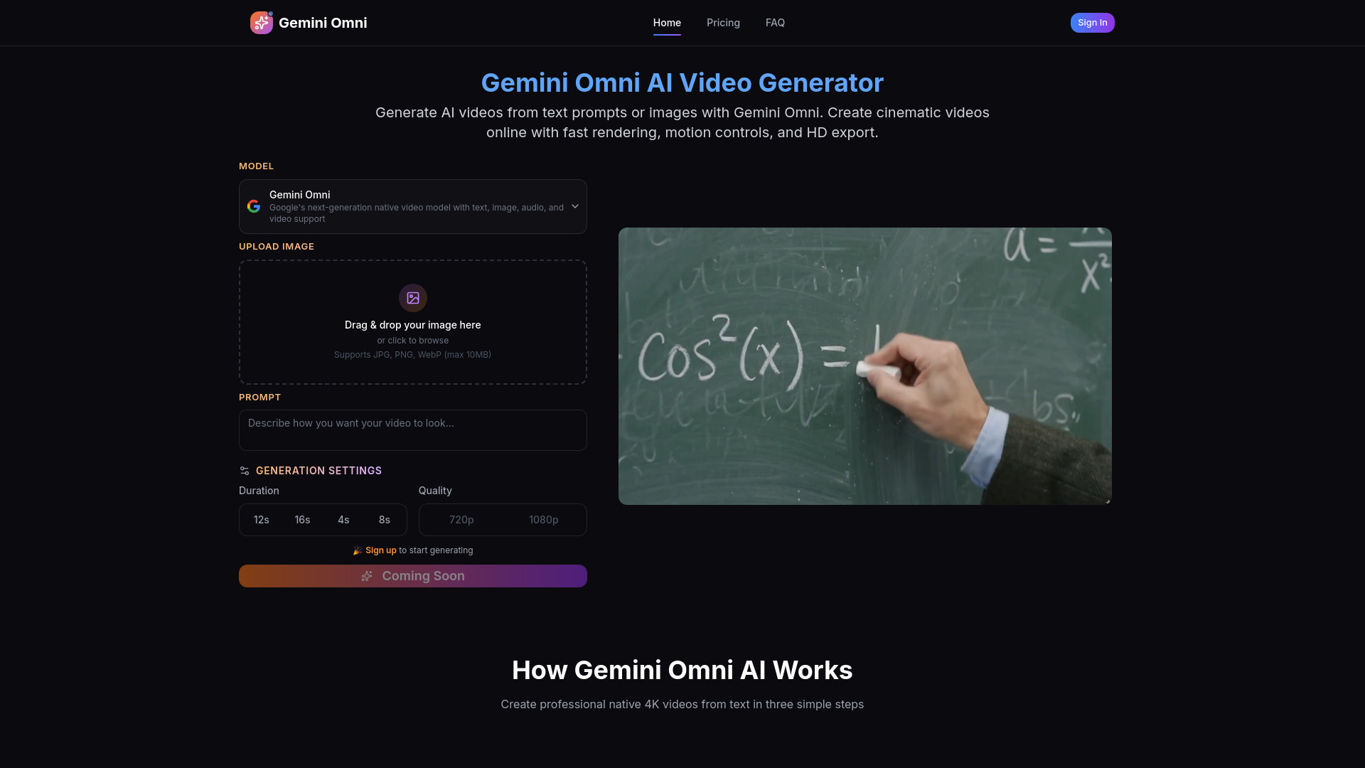 Gemini Omni Video Generator