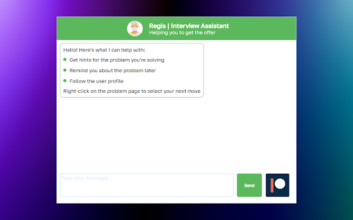 Regis AI: Coding Interviews Assistant - 谷歌插件