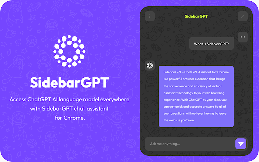 SidebarGPT - ChatGPT Assistant for Chrome - 谷歌插件