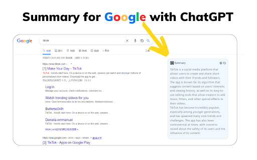 Google/YouTube Summary with ChatGPT - 谷歌插件