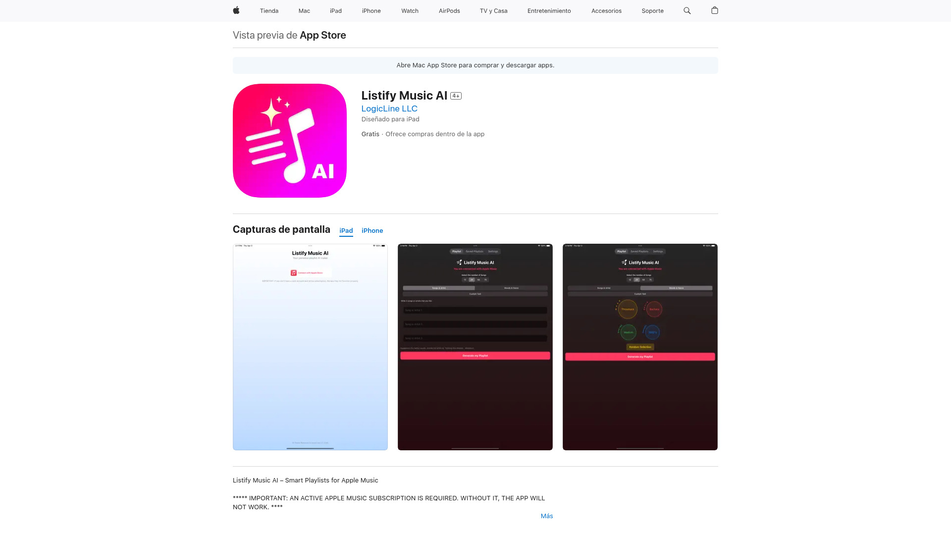 Listify Music AI