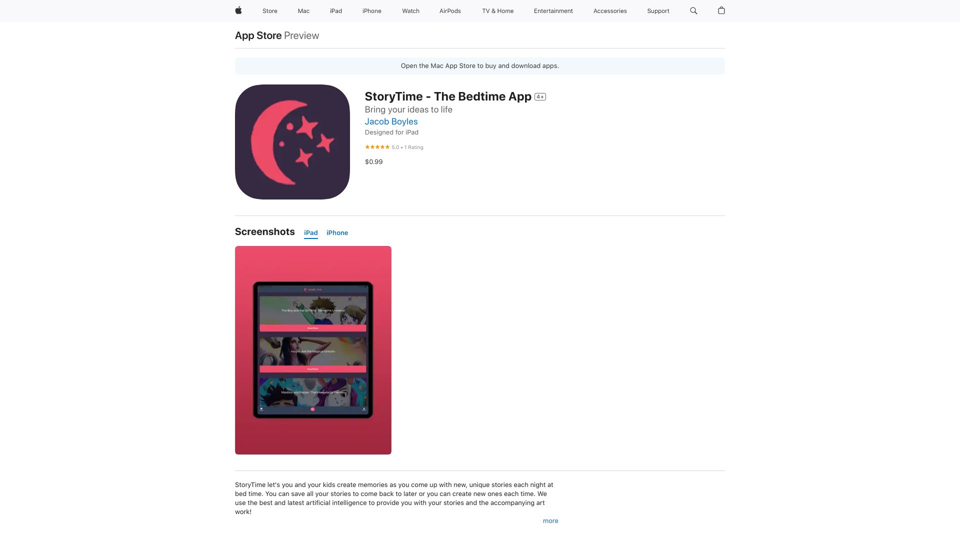 StoryTime - The Bedtime App
