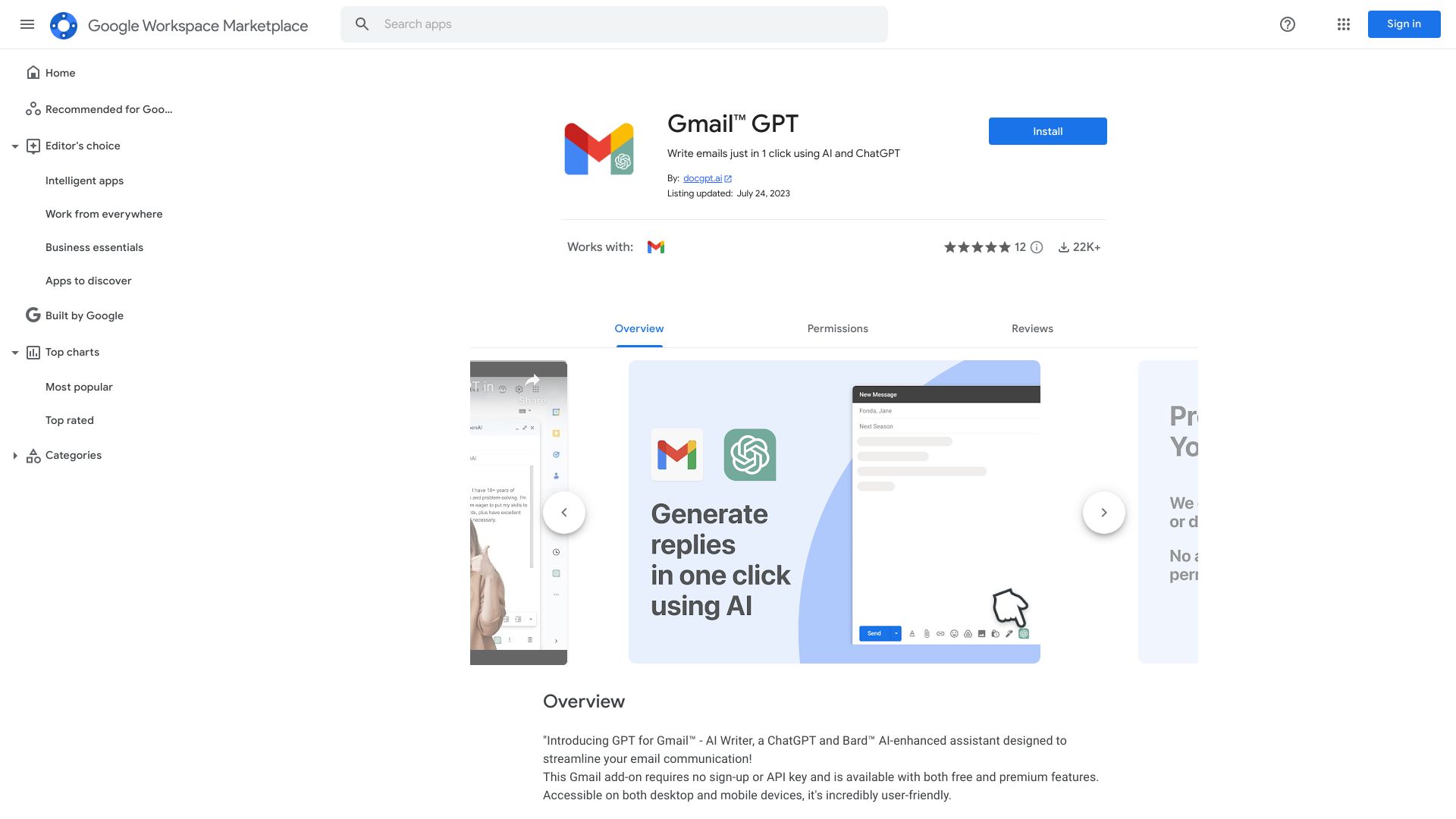 GPT for GMAIL™ | ChatGPT AI
