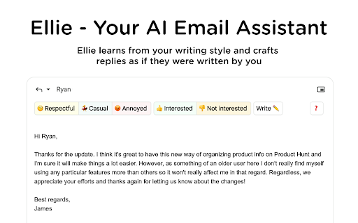 Ellie Email Assistant - 谷歌插件