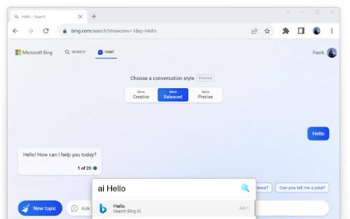 Bing AI Chatbot & Microsoft Copilot - 谷歌插件