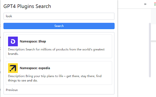 GPT4 Plugins Search - 谷歌插件