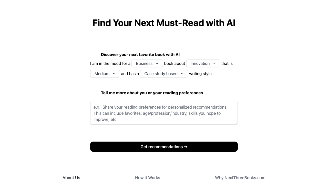 NextThreeBooks.com