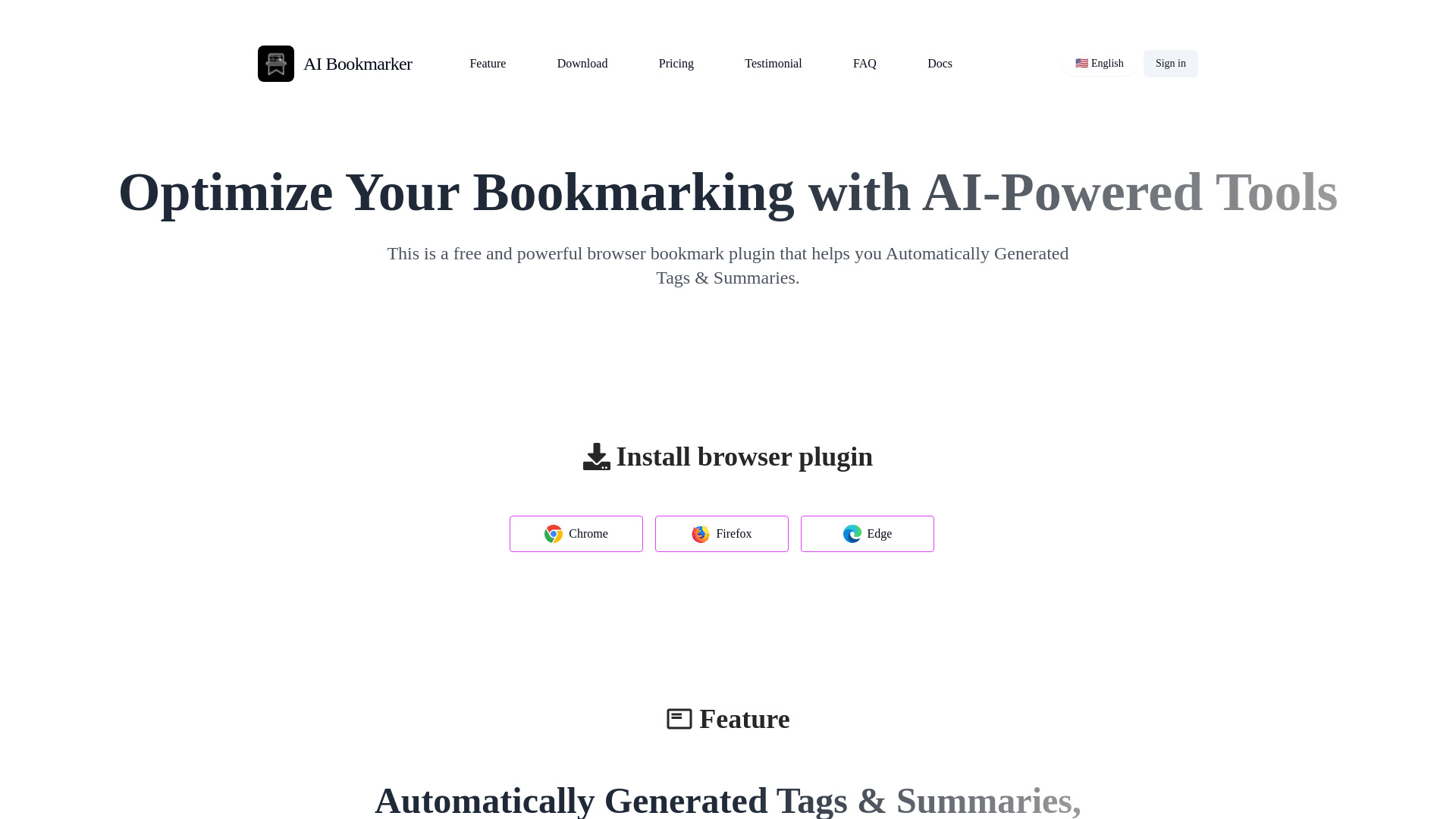 AI Bookmarker