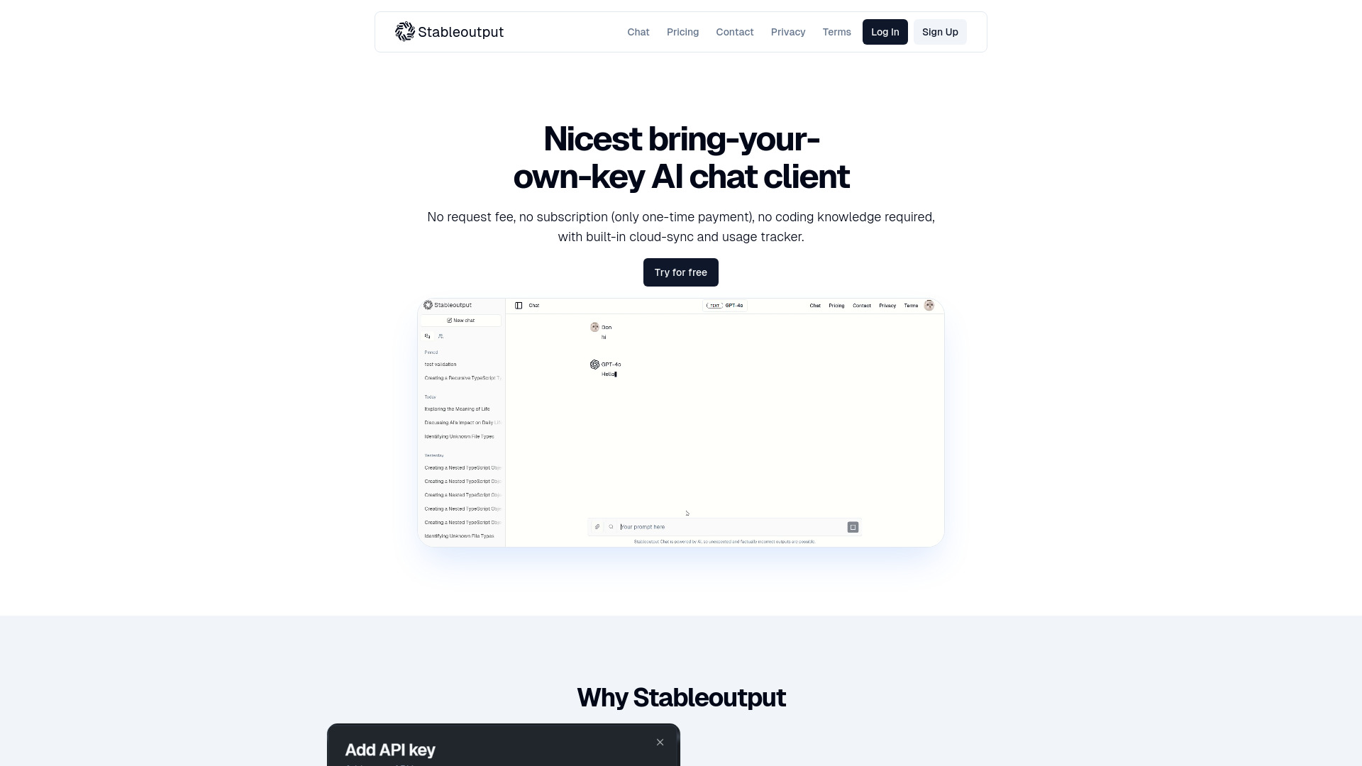 Stableoutput