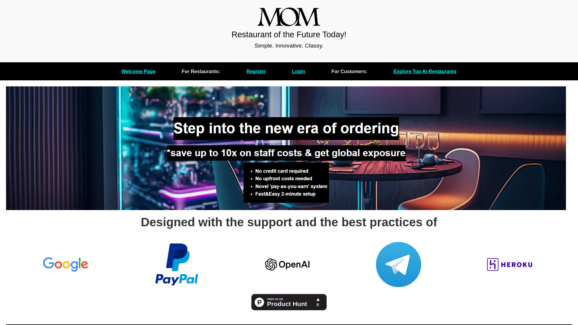 MOM AI Restaurant