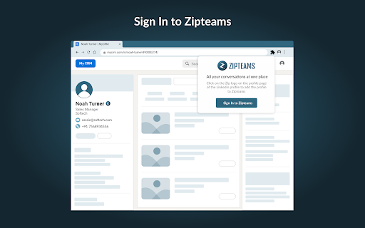 Zipteams Extension - 谷歌插件