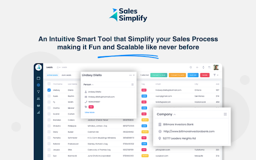 Sales Simplify - 谷歌插件