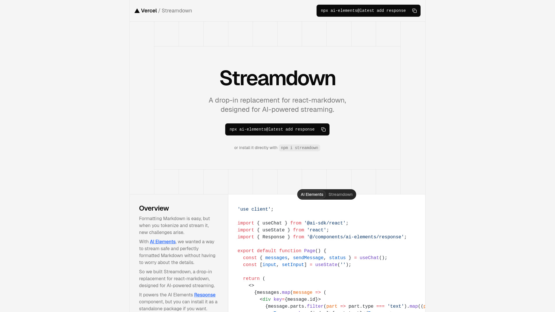 Streamdown