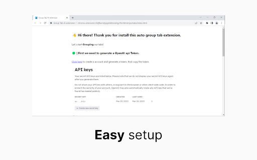 Tab Group AI - 谷歌插件