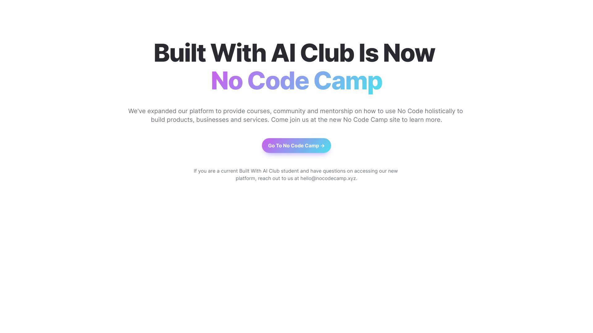 AI and No Code Platform