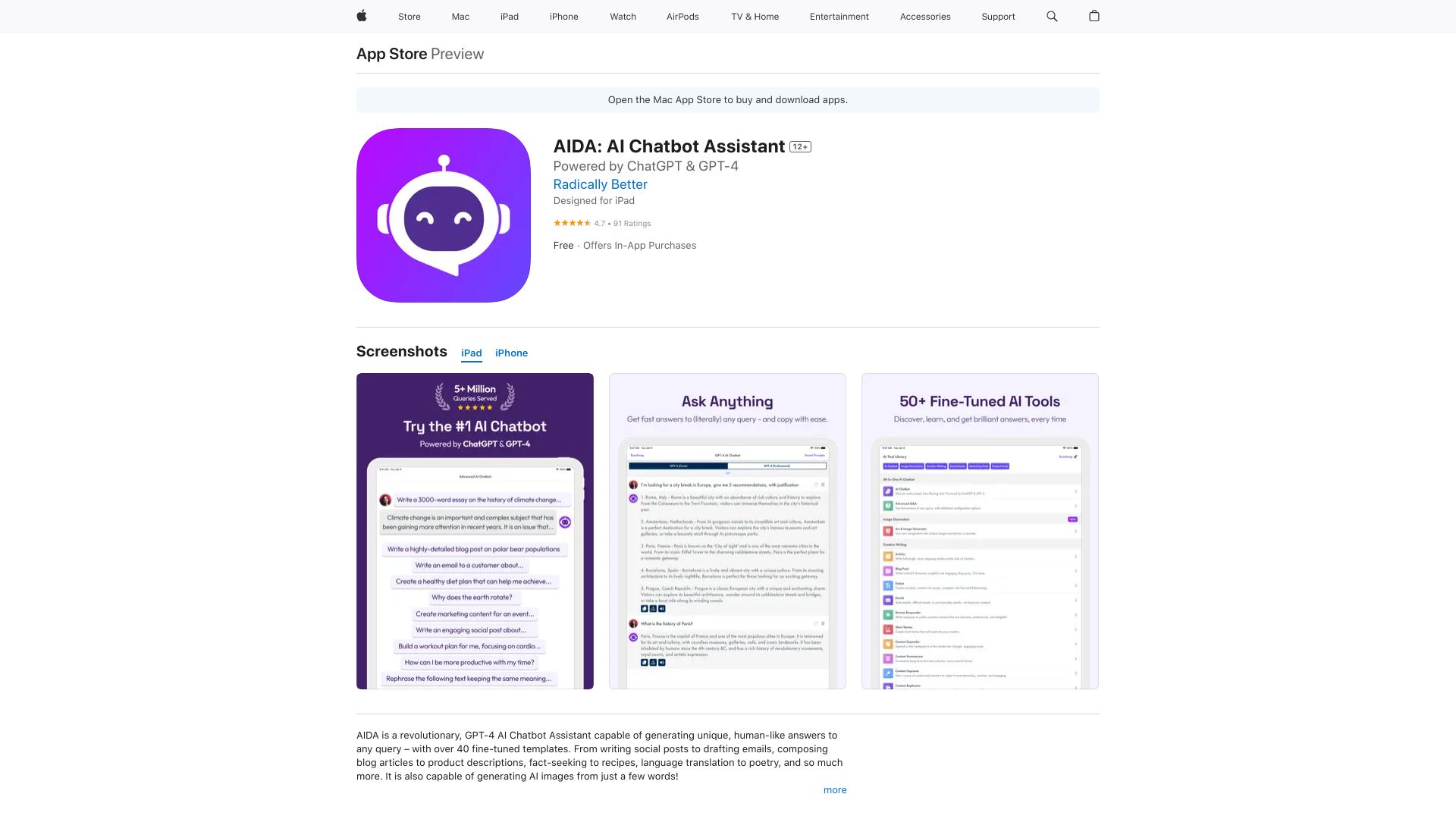 AIDA: AI Chatbot Assistant