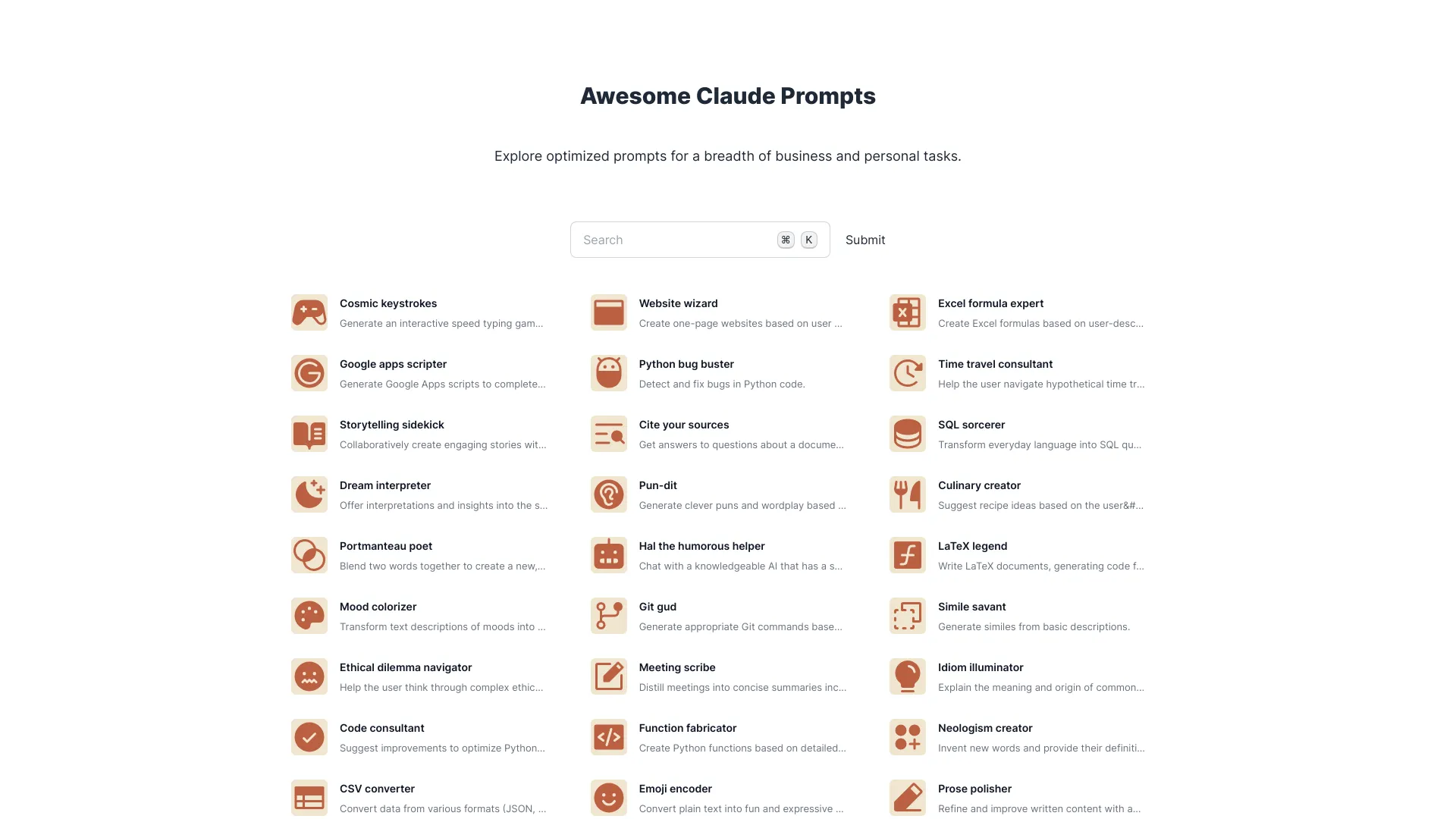 Awesome Claude Prompts