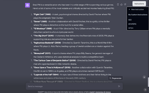 Easily manage your custom instructions right into Chat-GPT - 谷歌插件