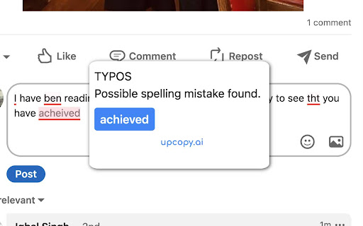 Upcopy.ai Chrome Extension - 谷歌插件