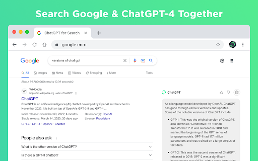 Chat GPT Chrome Extension - 谷歌插件