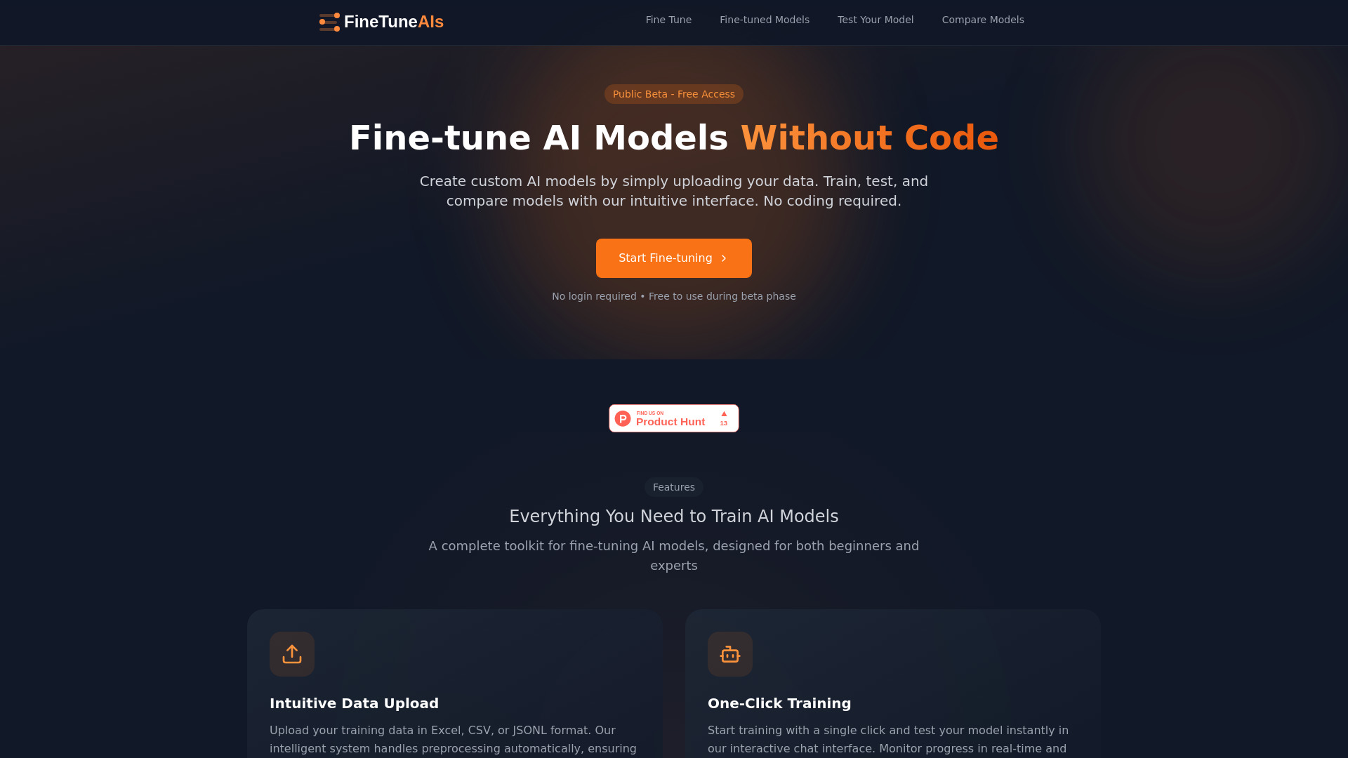 Fine-tune AIs