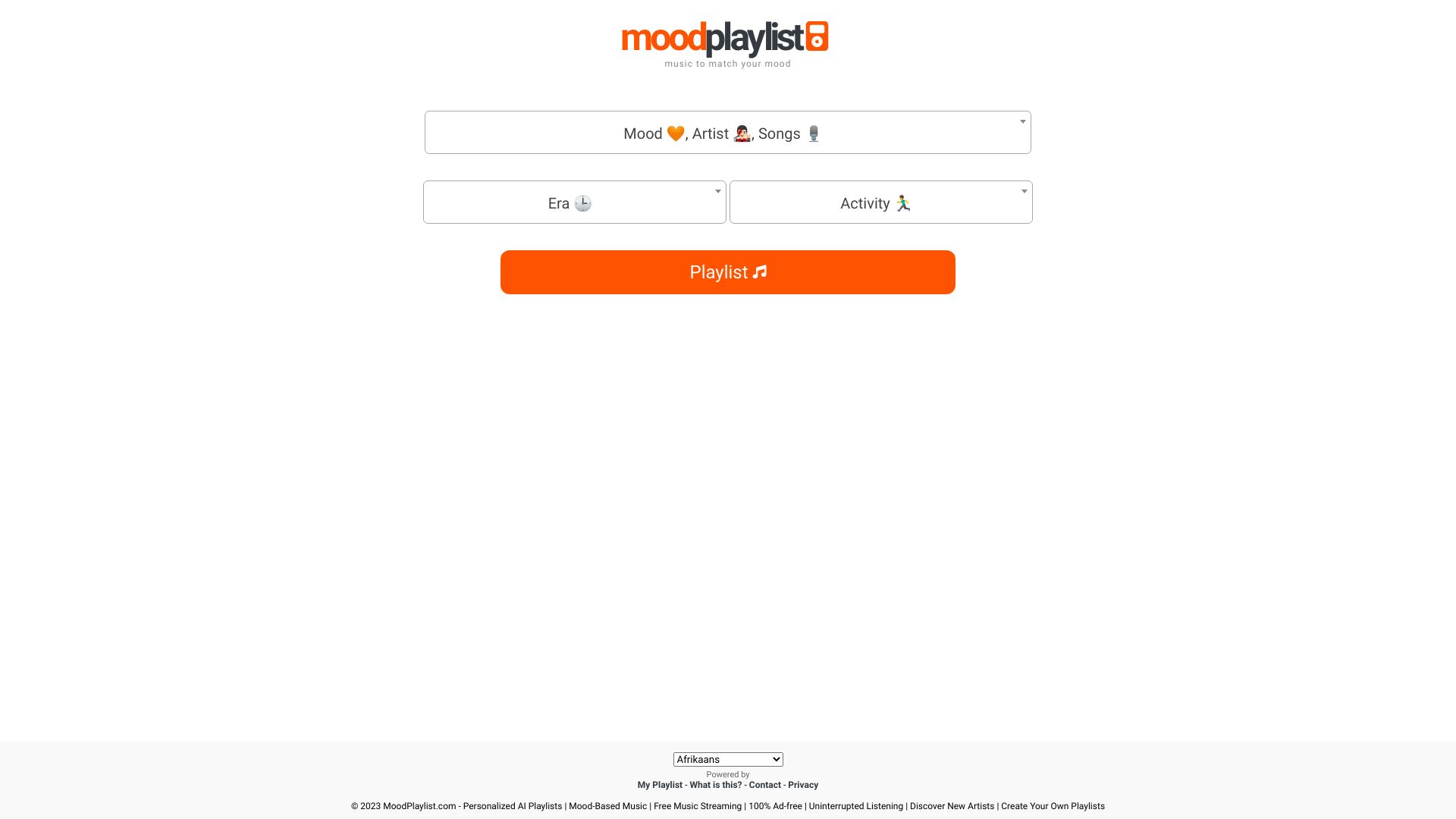 MoodPlaylist.com