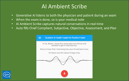 Generative AI Copilot and Ambient Scribe - 谷歌插件