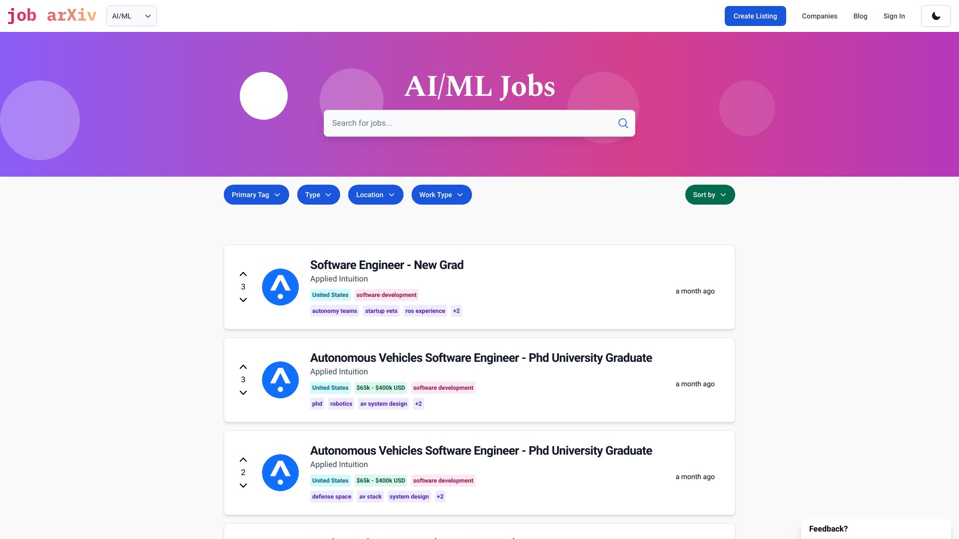 Job Arxiv