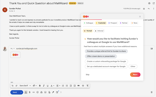 MailWizard.ai - 谷歌插件