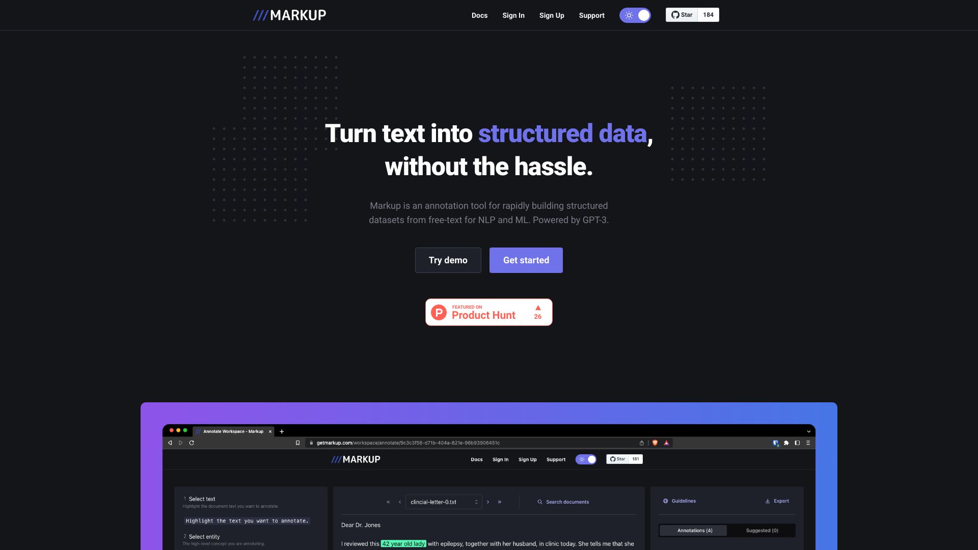 Markup