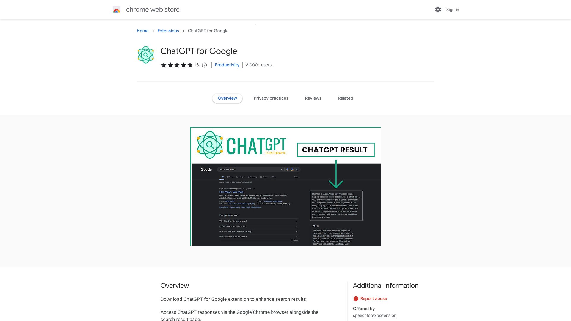 ChatGPT for Google - 谷歌插件