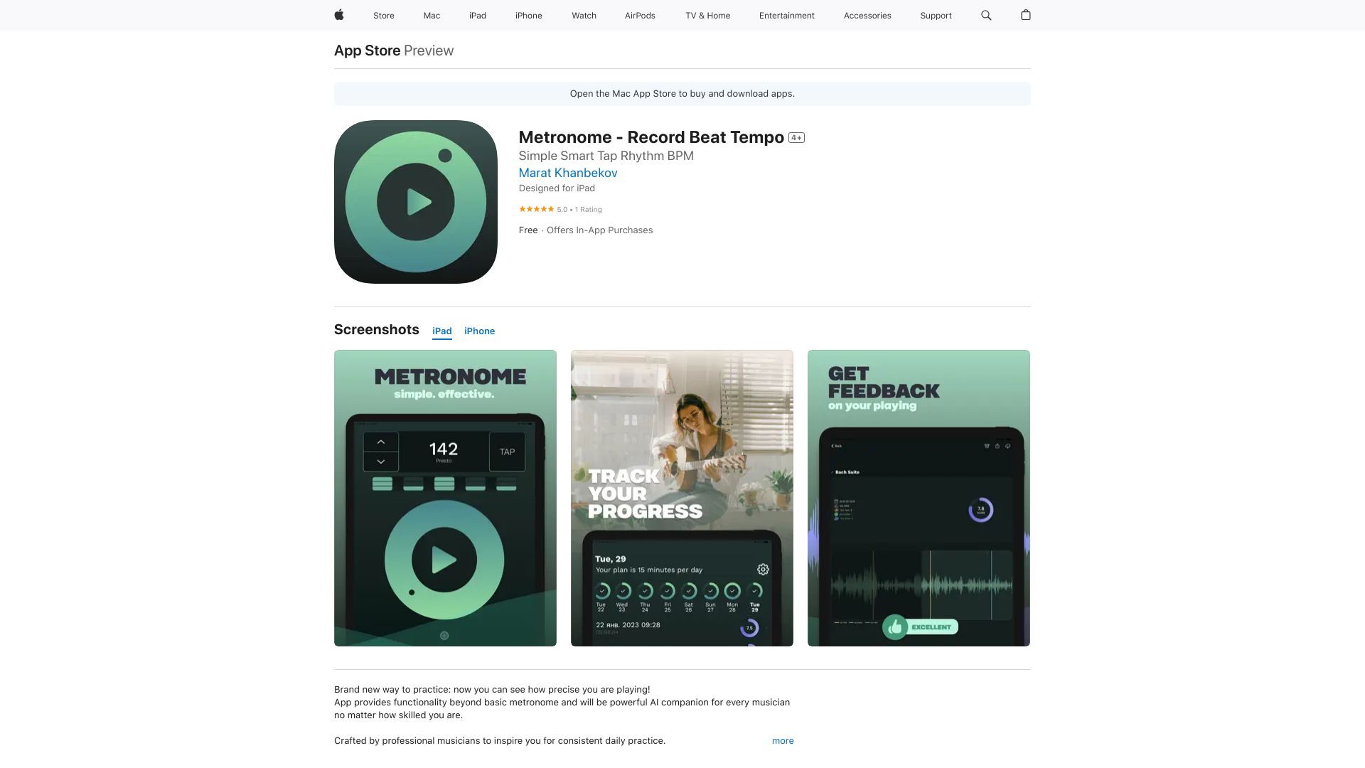 Metronome - Record Beat Tempo