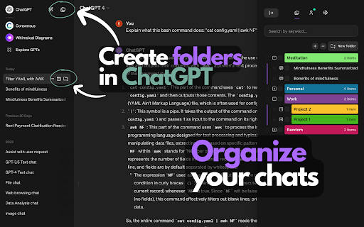 ChatGPT Easy Folders - Chat Organizer Tool - 谷歌插件