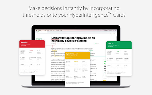 MicroStrategy HyperIntelligence - 谷歌插件