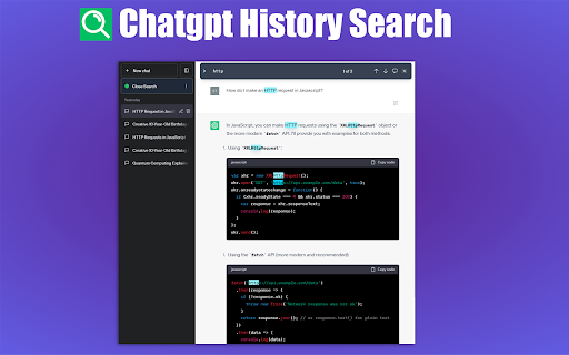 ChatGPT Conversation History Search Plugin - 谷歌插件