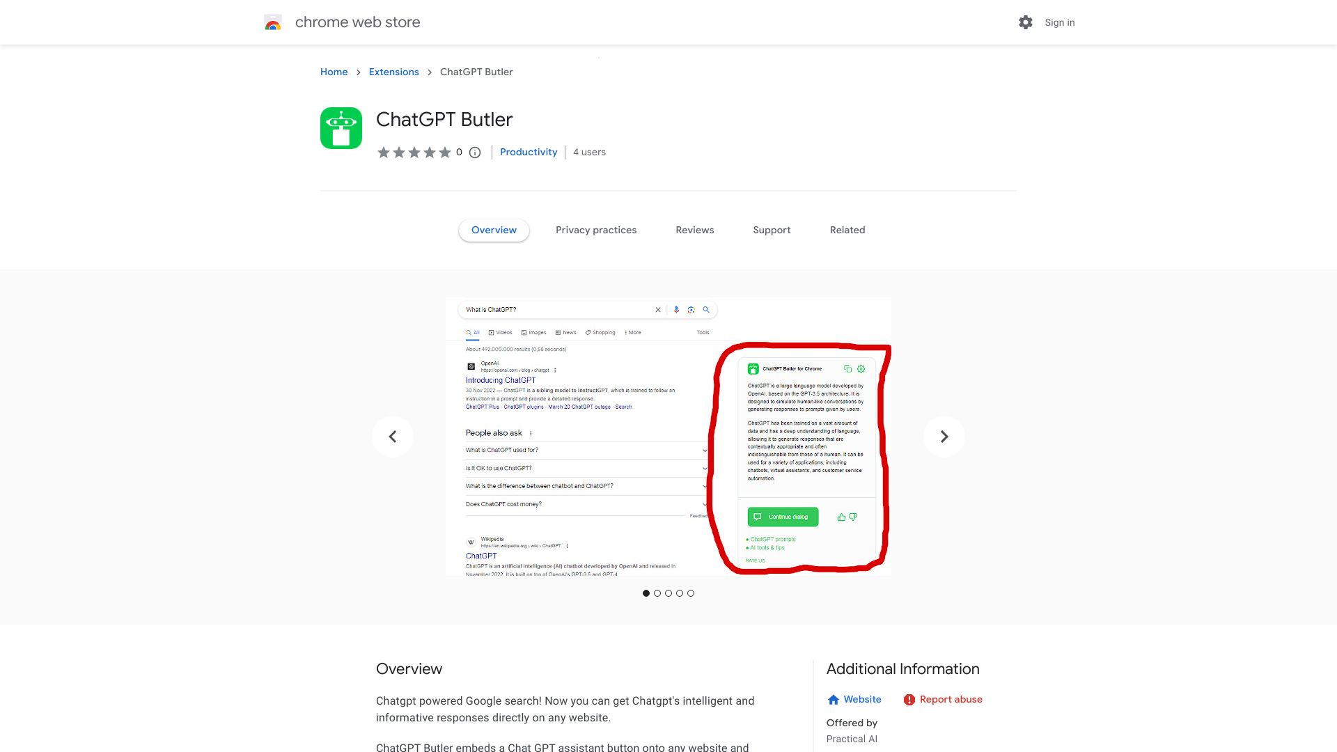 ChatGPT Chrome Extension - 谷歌插件