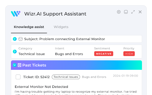 Wizr AI Agent Assist - 谷歌插件