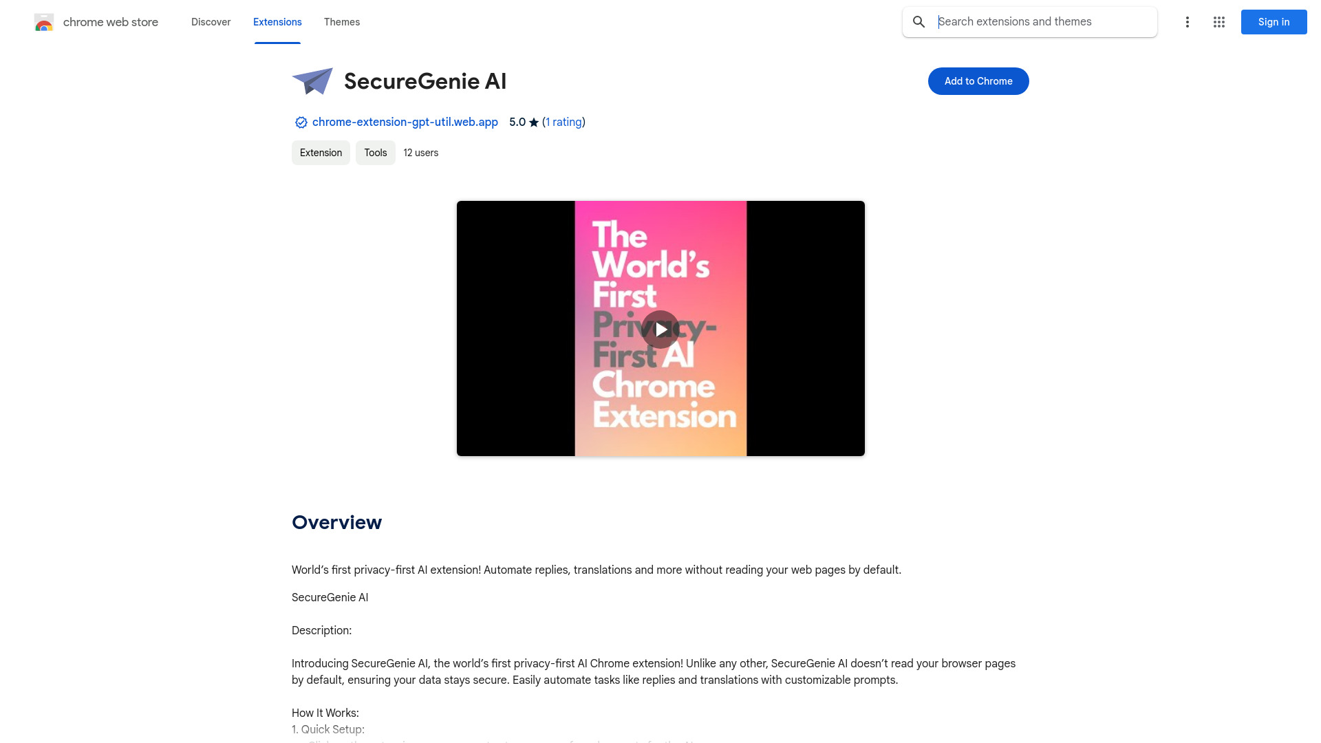Privacy-First AI Extension - 谷歌插件