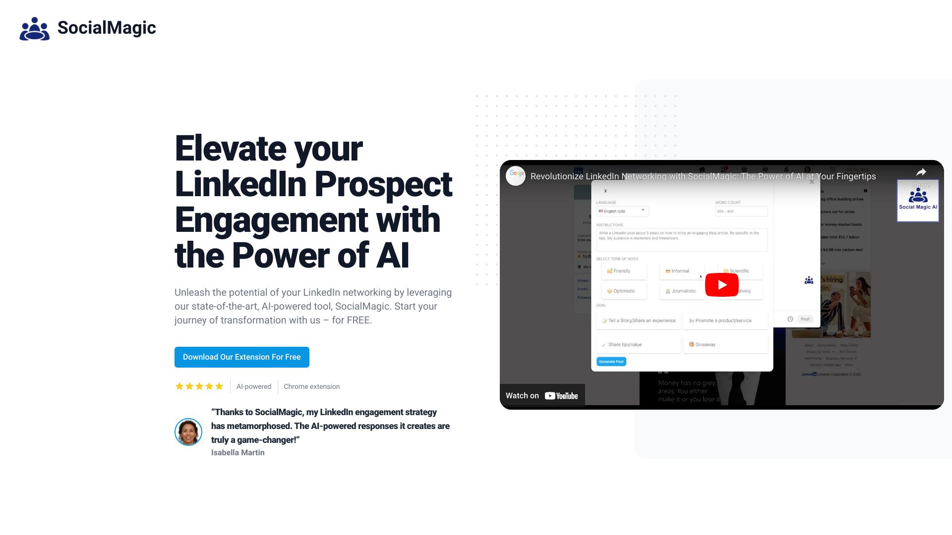 SocialMagic AI