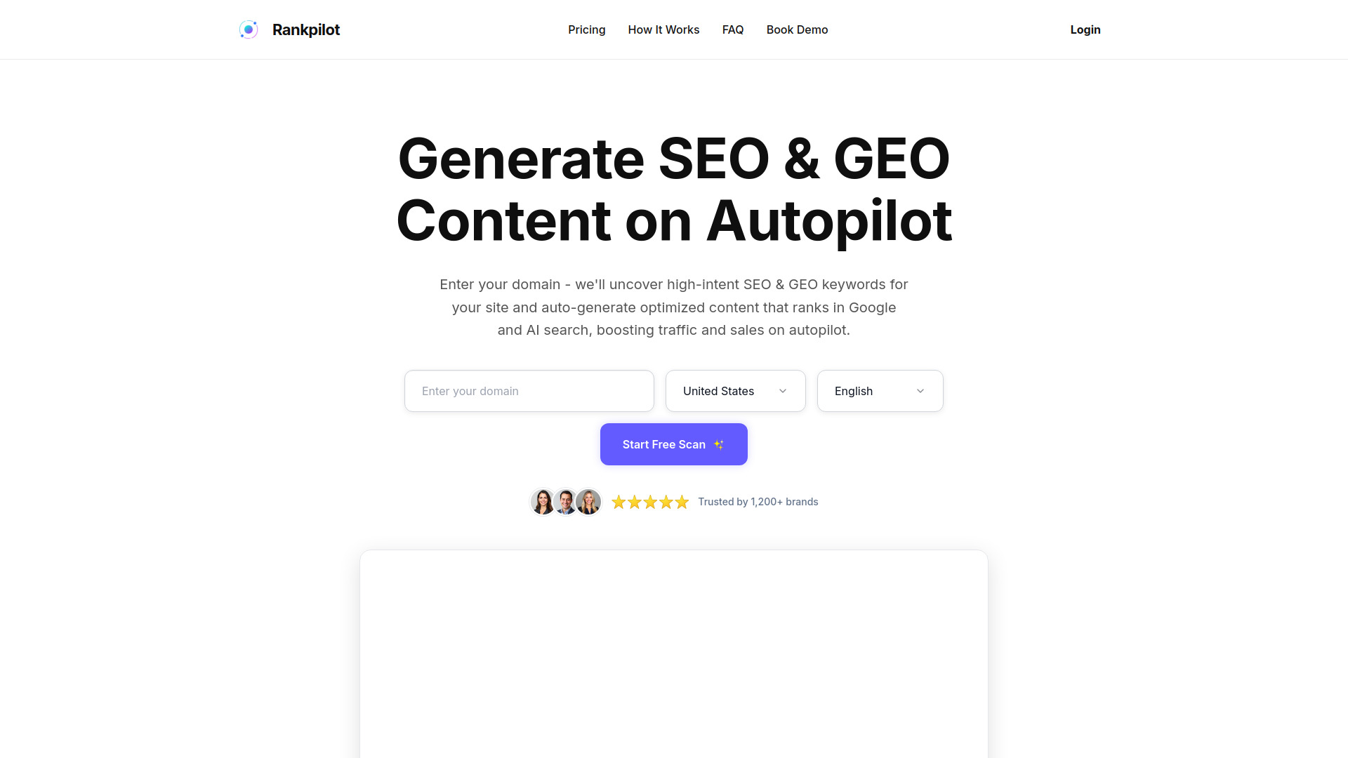 Rankpilot - Generate SEO & GEO Content on Autopilot