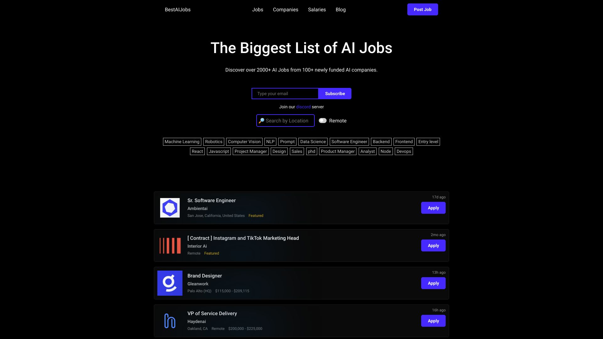 BestAIJobs