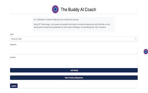 BuddyCRM AI Coach - 谷歌插件