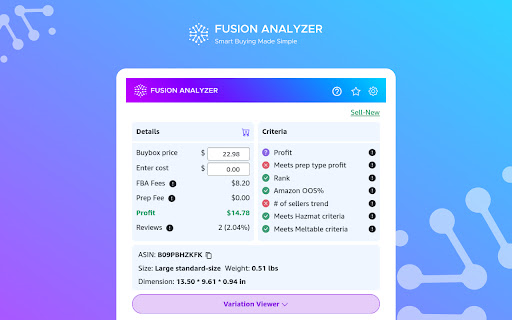 Fusion Analyzer - 谷歌插件
